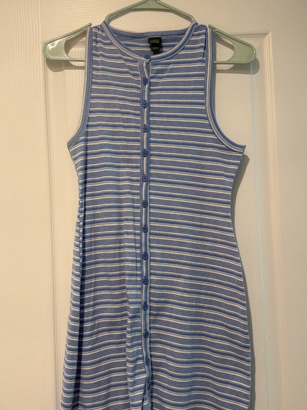 Wild fable light blue and white striped